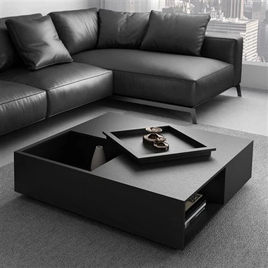 โต๊ะกาแฟสีดำ