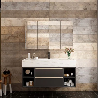 โต๊ะเครื่องแป้งห้องน้ำติดผนังที่ทันสมัย